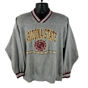 Lee Gray and Maroon Arizona State Sweatshirt